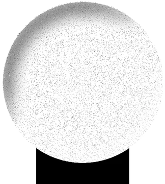 Speckled Gray Sphere on Black Pedestal