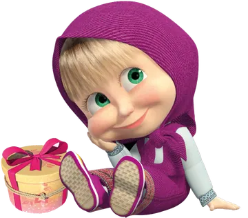 3D Girl in Magenta Headscarf