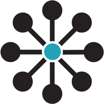 Eight-Spoke Hub and Network Icon