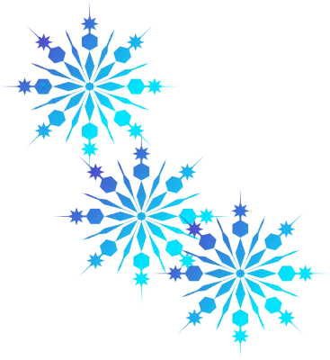 Blue Geometric Snowflake Pattern