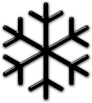 Black Snowflake Symbol