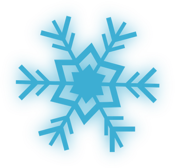 Blue Geometric Snowflake Graphic