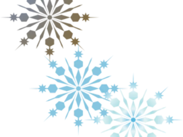 Blue and Brown Snowflake Design