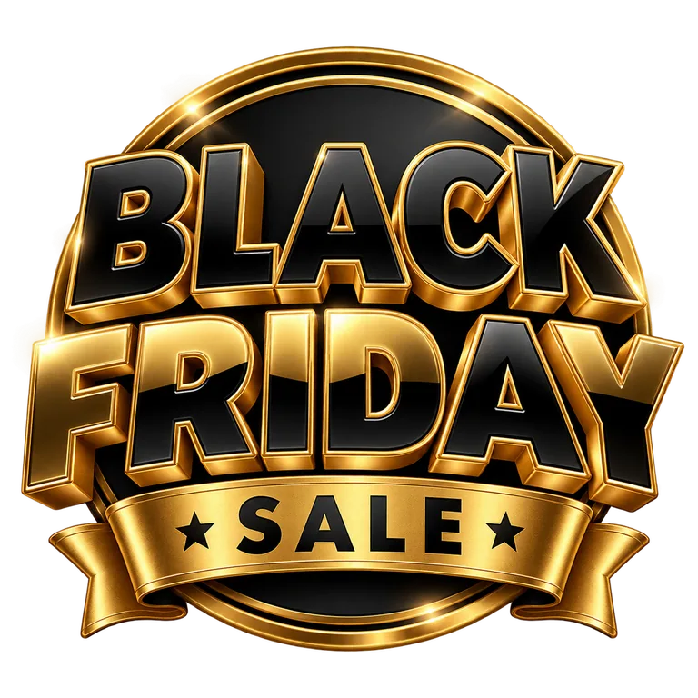 Black Friday Sale Gold Emblem