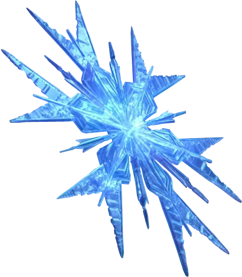 Blue Ice Crystal Starburst