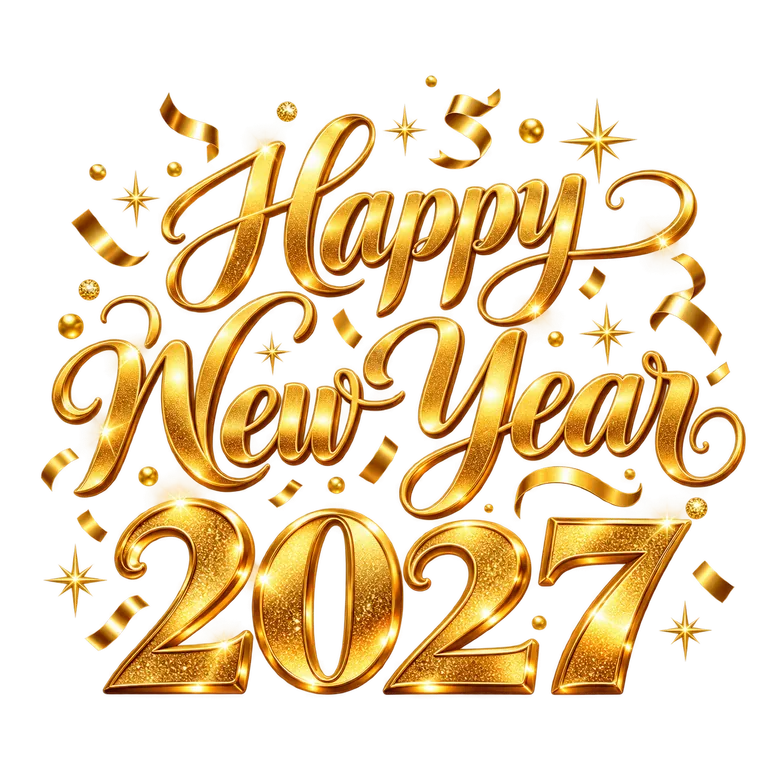 Golden Happy New Year 2027 Greeting