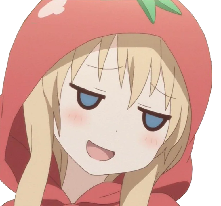 Anime Girl in a Red Strawberry Hood