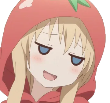 Anime Girl in a Red Strawberry Hood