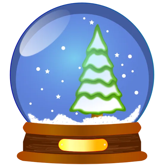 Snowy Christmas Tree Snow Globe
