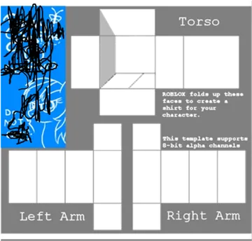 Roblox Torso and Arm Texture Template