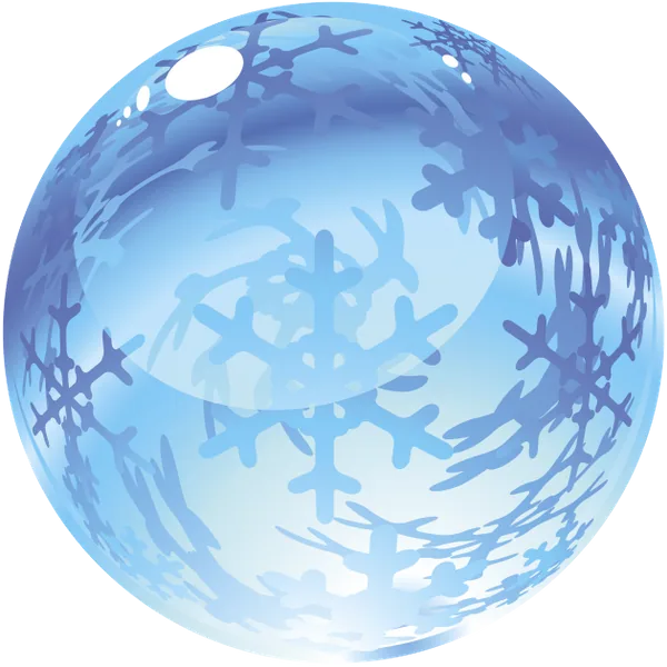 Blue Snowflake Glass Ornament
