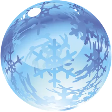 Blue Snowflake Glass Ornament