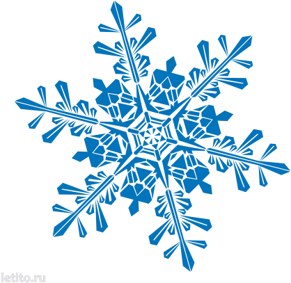 Blue Geometric Snowflake Illustration