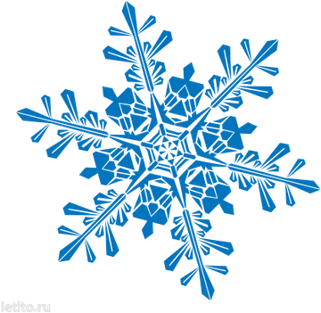 Blue Geometric Snowflake Illustration