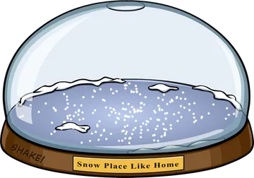 Snow Globe with a Snowy Winter Scene