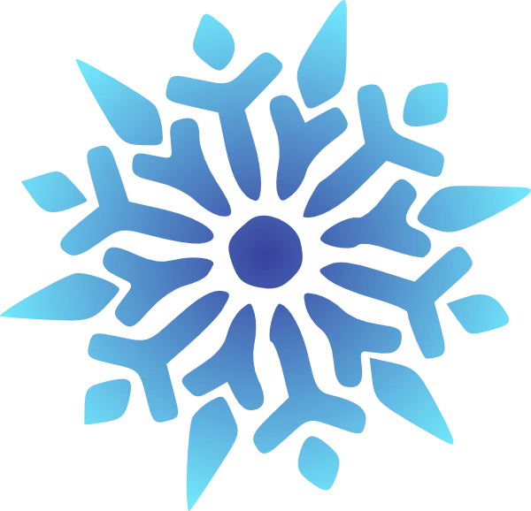 Blue Snowflake Graphic