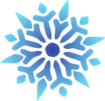 Blue Snowflake Graphic