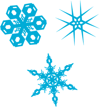 Blue Snowflake Designs