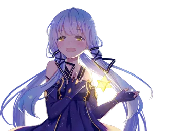 Anime Girl with a Glowing Star