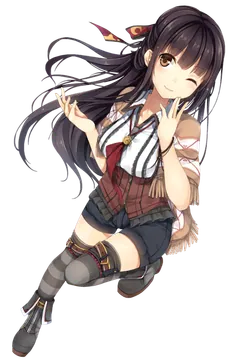 Anime Girl in Traditional-Inspired Outfit