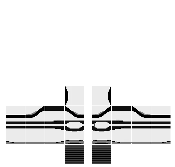 White Futuristic Roblox Pants Template PNG