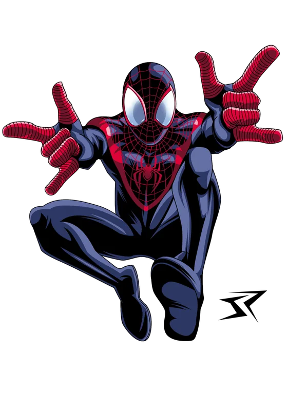 Spider-Man in a Web-Slinging Pose