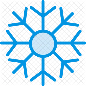 Blue Snowflake Line Icon