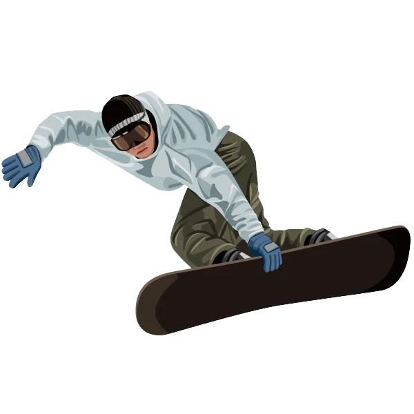 Snowboarder in Midair
