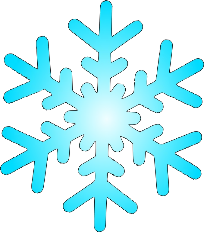 Turquoise Snowflake Graphic