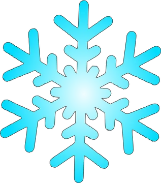 Turquoise Snowflake Graphic