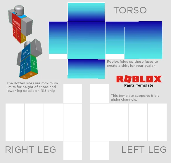 Roblox Avatar Pants Template