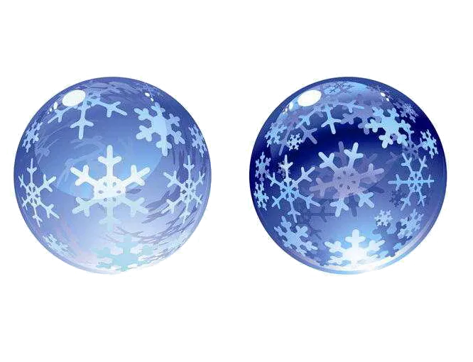 Blue Snowflake Christmas Ornaments