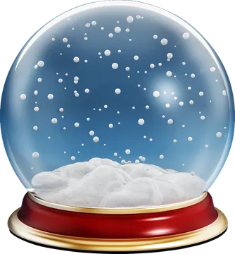 Snow Globe with Falling Snow