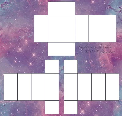 Galaxy Background Printable Box Template