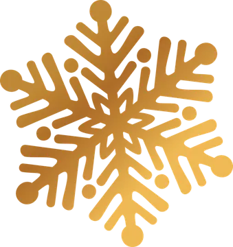 Golden Snowflake Illustration