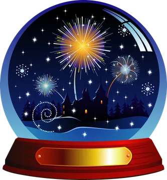 Fireworks in a Snow Globe