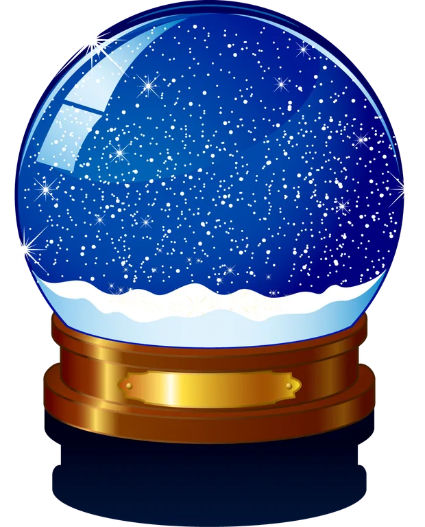 Blue Starry Snow Globe