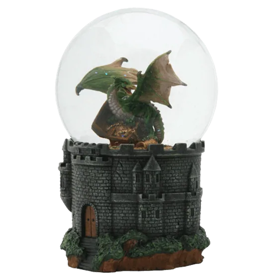 Dragon Castle Snow Globe
