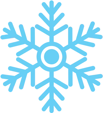Light Blue Snowflake Icon