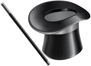 Black Magician’s Top Hat and Wand