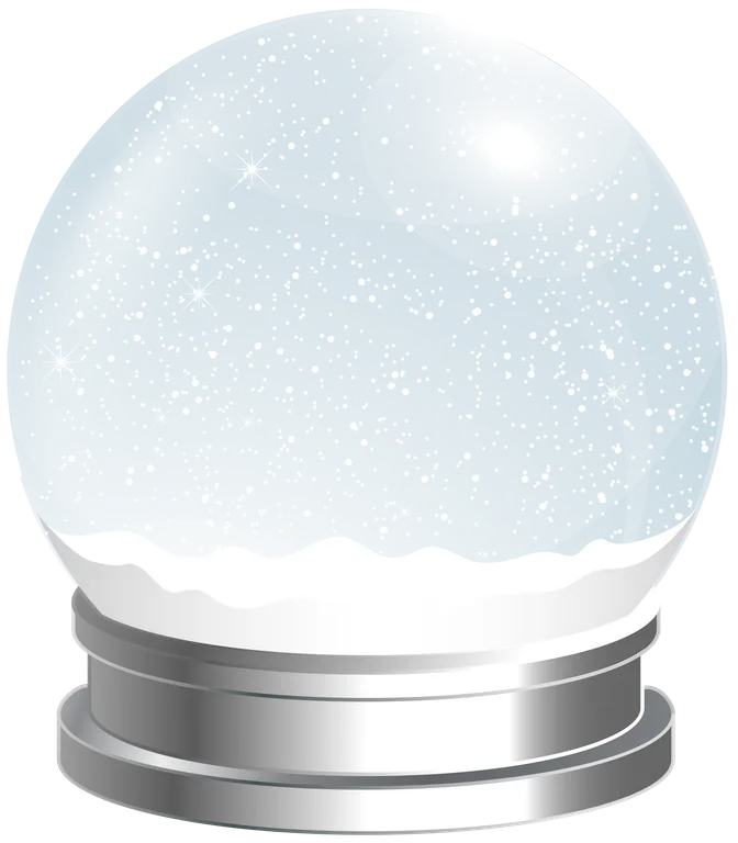 Snowy Glass Snow Globe
