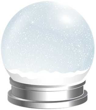 Snowy Glass Snow Globe