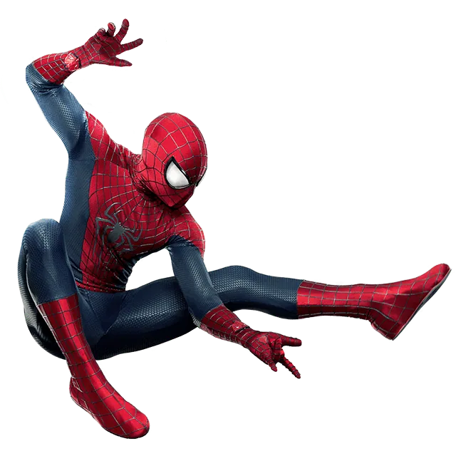 Spider-Man in a Dynamic Crouching Pose