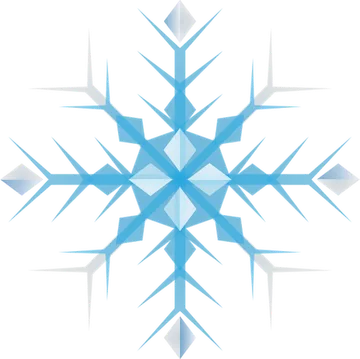 Blue Geometric Snowflake Illustration