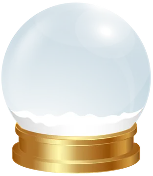 Snow Globe with a Gold Base