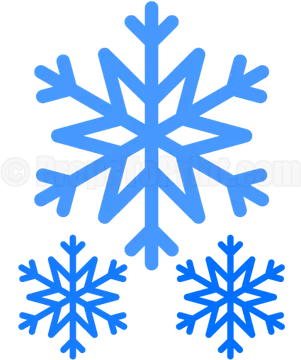 Three Blue Snowflake Designs
