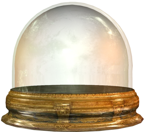 Ornate Golden Snow Globe Dome