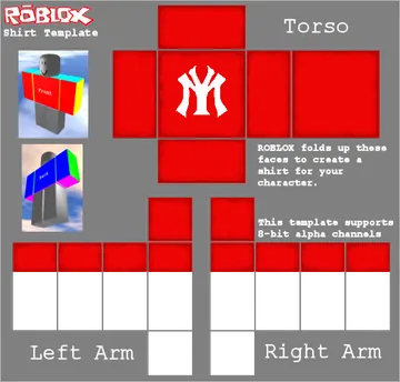 Roblox Red Shirt Template Texture