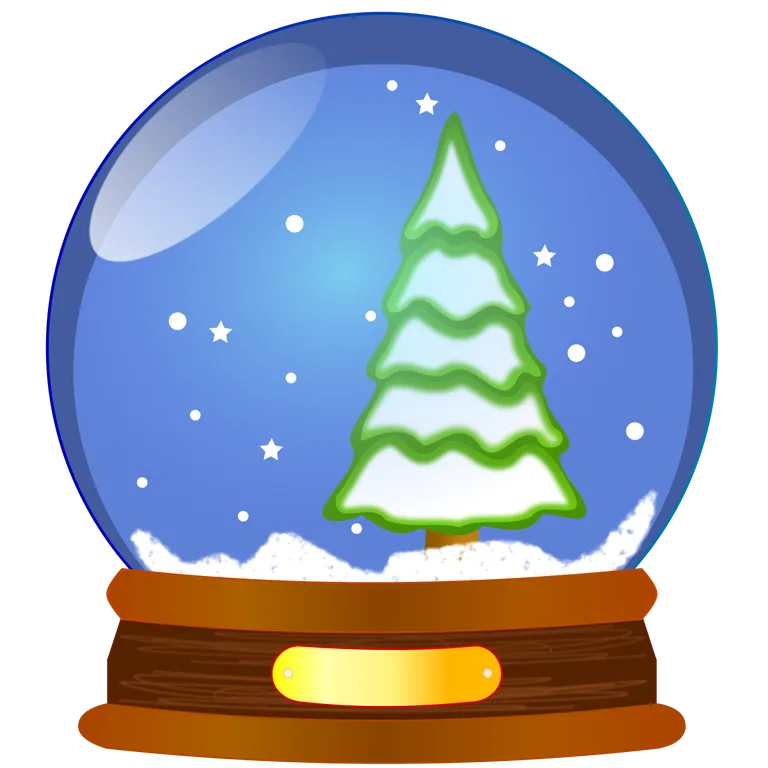 Snowy Christmas Tree Snow Globe