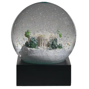 Snow Globe with Miniature Waterfall Scene